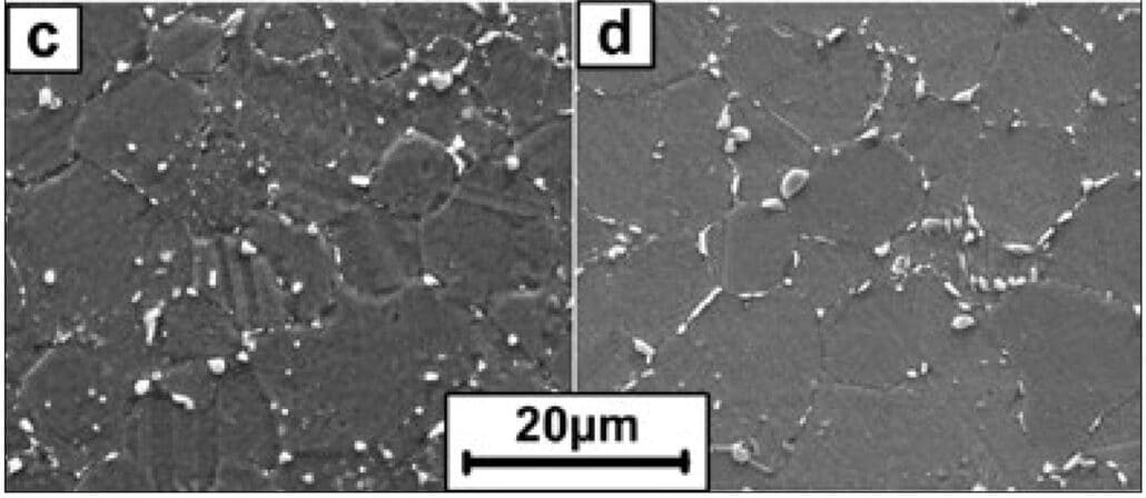 SEM image Solution& Aging treated In718